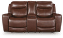 Bexhurst - Power Reclining Loveseat With Console / Adjustable Headrest