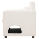 Beige Pet Friendly Accent Chair with Hidden Pet Nook by HouseOfZazla