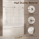Frameless Shower Door, Smooth Sliding Tracks by HouseOfZazla