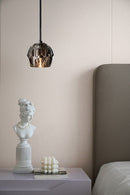 19 Lights - Boule De Cristal Round Clustre LED Cut Smoke Crystal Ceiling Chandelier