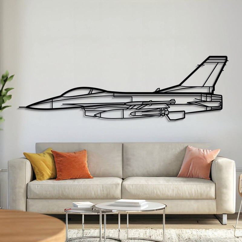 F-16 Falcon Metal Aircraft Wall Art - NCP0076