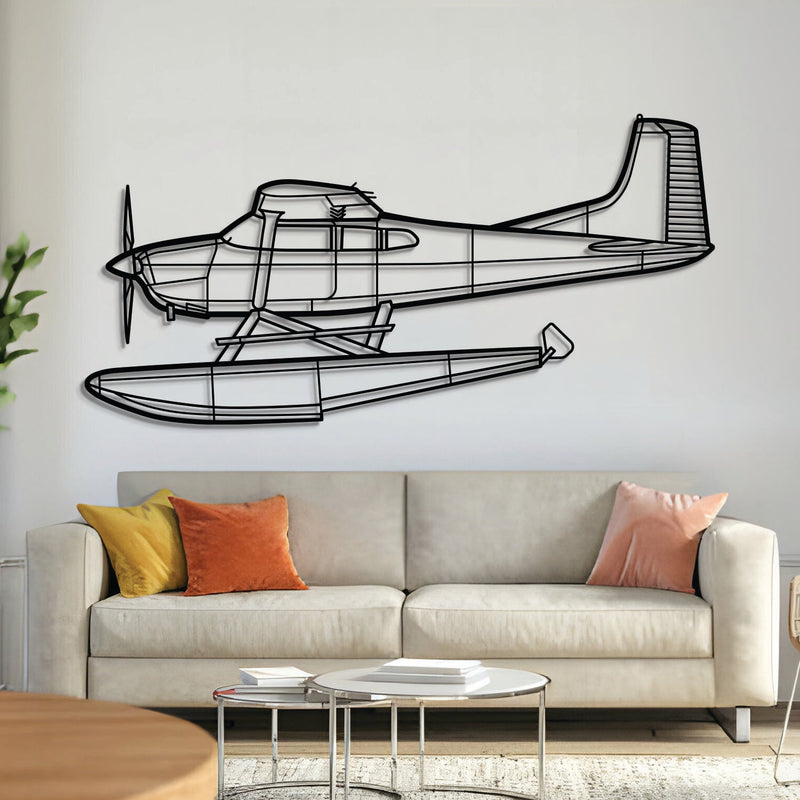 A185F Float Metal Aircraft Wall Art - NCP0016