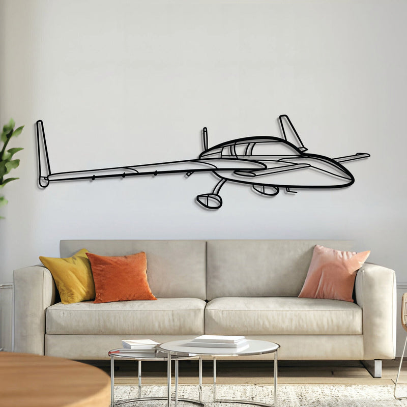 Cozy MK IV Angle Metal Aircraft Wall Art - NCP0270