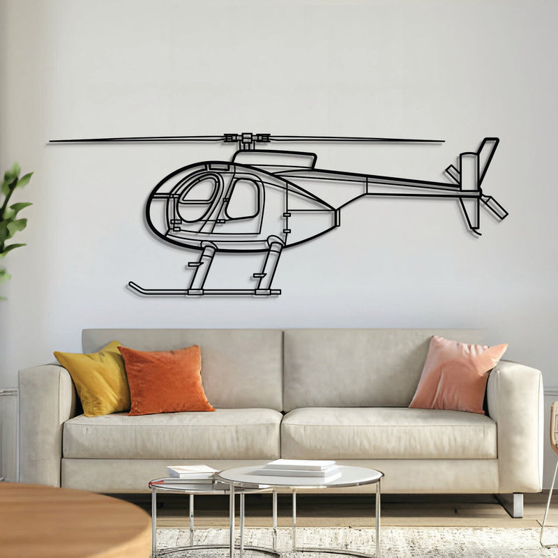 MD 500C Metal Aircraft Wall Art - NCP0391