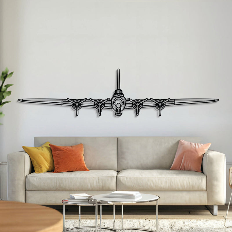 B-17 Flying Fortress Front Metal Aircraft Wall Art - NCP0367