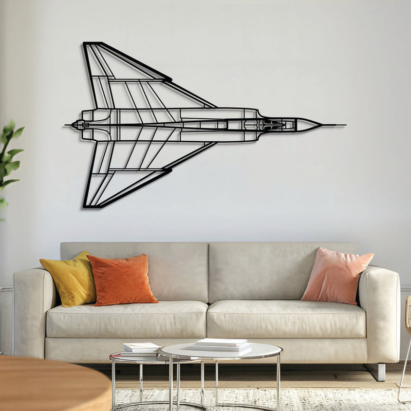 CF-105 Arrow Top Metal Aircraft Wall Art - NCP0166