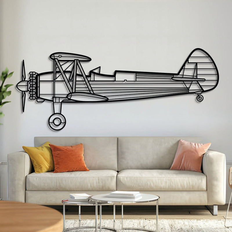 Stearman 75 Metal Aircraft Wall Art - NCP0136