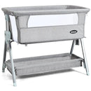 Adjustable Baby Bedside Crib with Large Storage by LJGDeals