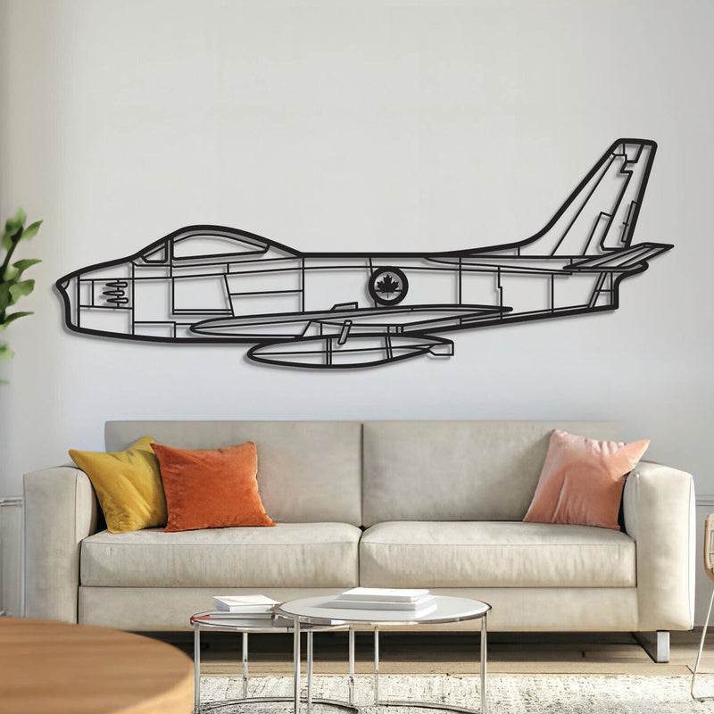 F86 Sabre Canada Metal Aircraft Wall Art - NCP0225