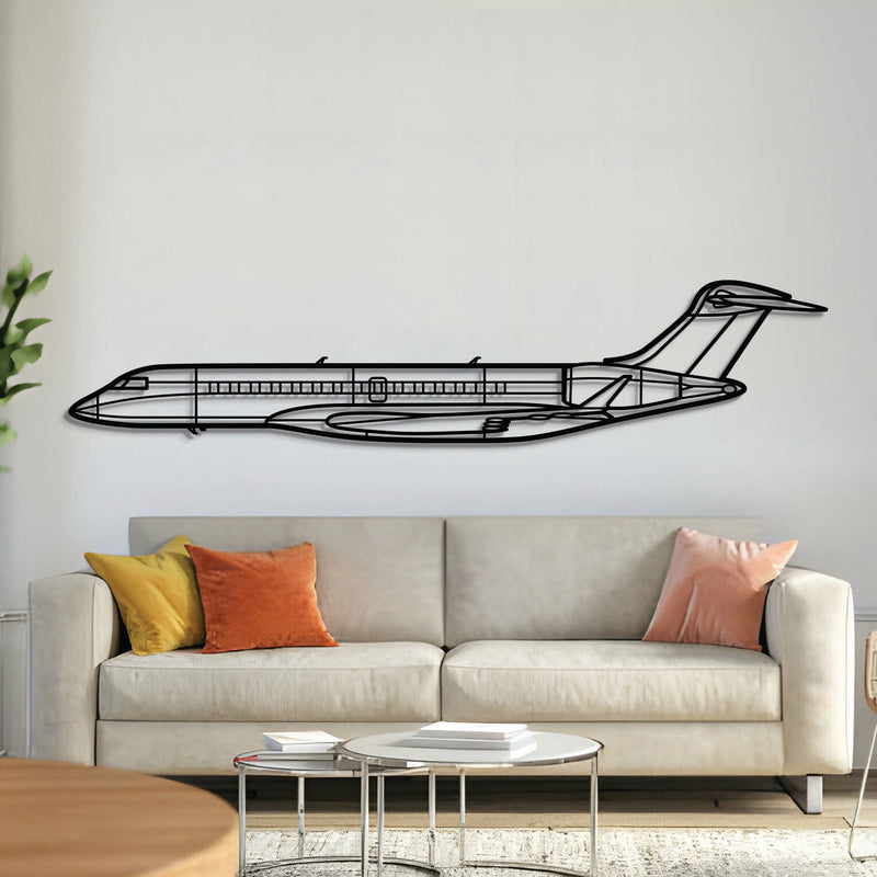 Global 7500 Metal Aircraft Wall Art - NCP0092