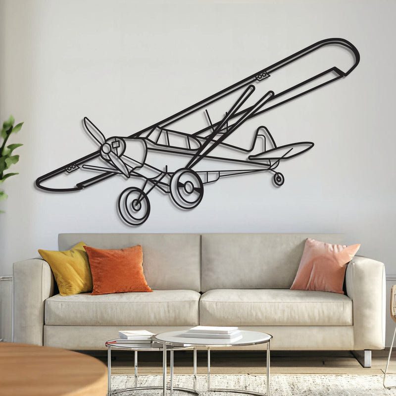 Super Cub Metal Aircraft Wall Art - NCP0139