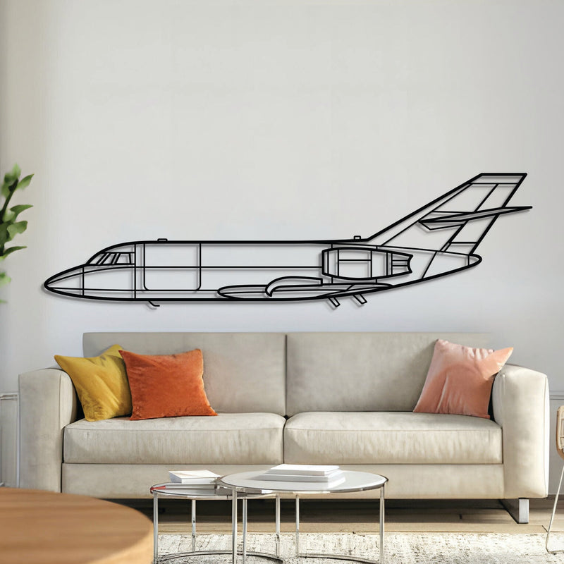 Falcon 20 Metal Aircraft Wall Art - NCP0477