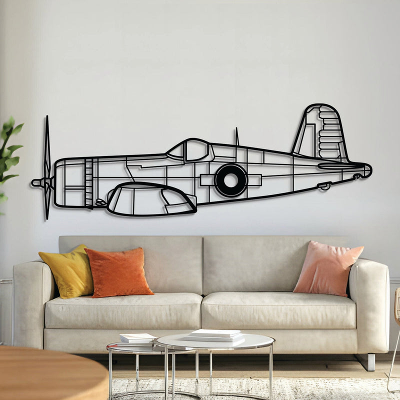 FG-1D Corsair Metal Aircraft Wall Art - NCP0227