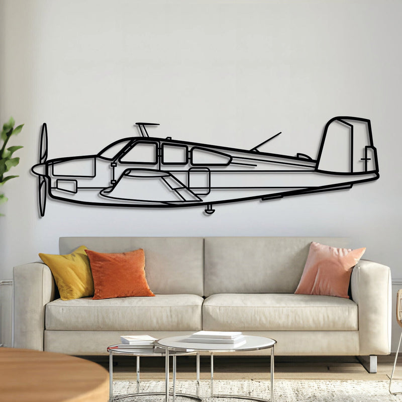 V35 Bonanza Metal Aircraft Wall Art - NCP0148