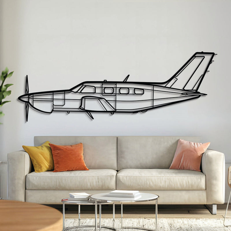 PA-46-350P Malibu Mirage Metal Aircraft Wall Art - NCP0241