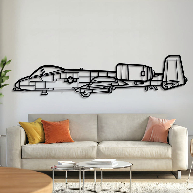 A-10 Thunderbolt 2 Metal Aircraft Wall Art - NCP0015