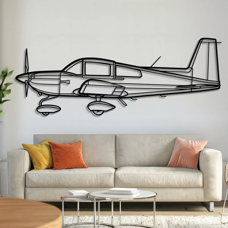 AG-5B Tiger Metal Aircraft Wall Art - NCP0023