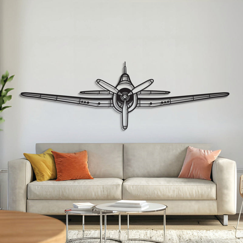 F6F Hellcat Front Metal Aircraft Wall Art - NCP0277