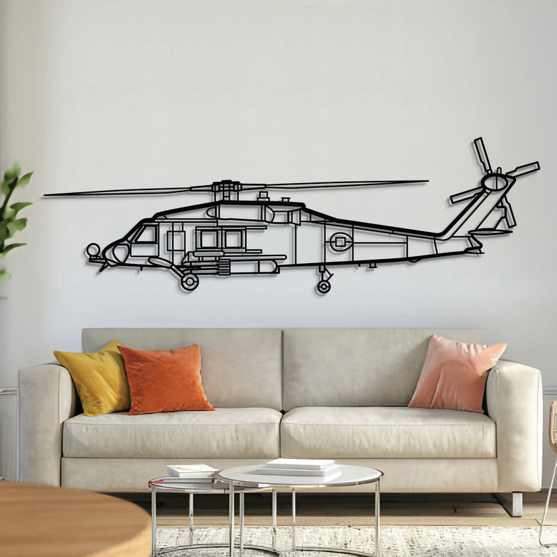 HH60-H Sea Hawk Metal Aircraft Wall Art - NCP0284