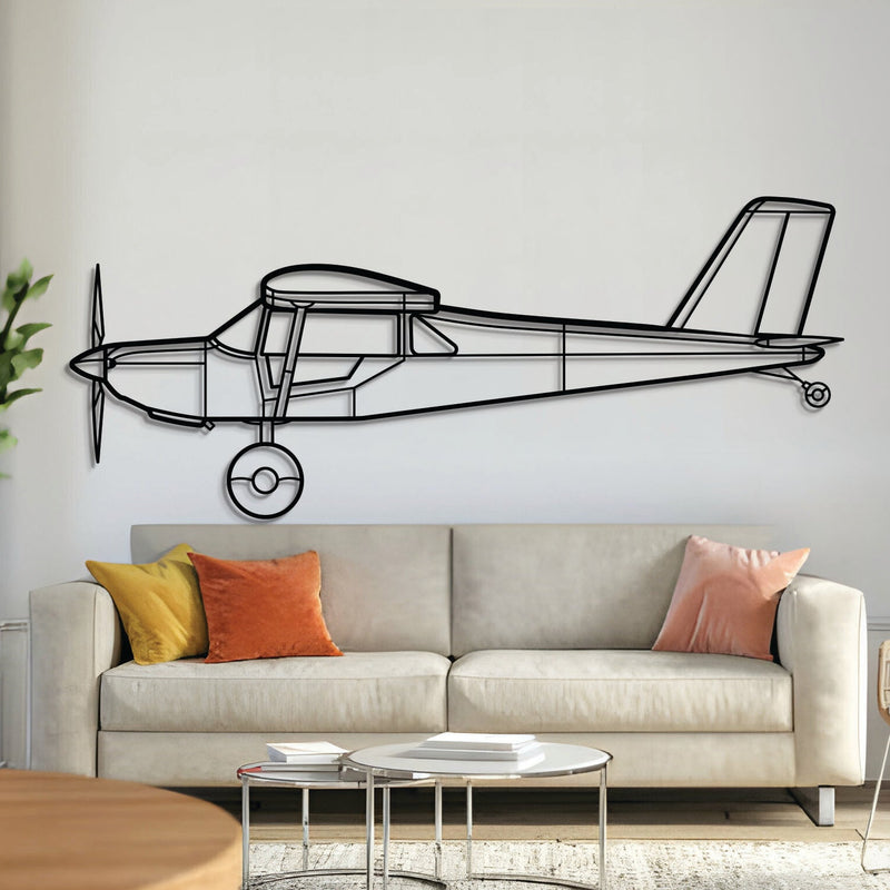 S-21 Outbound Metal Aircraft Wall Art - NCP0342