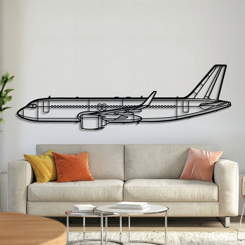 A320 Neo Metal Aircraft Wall Art - NCP0407