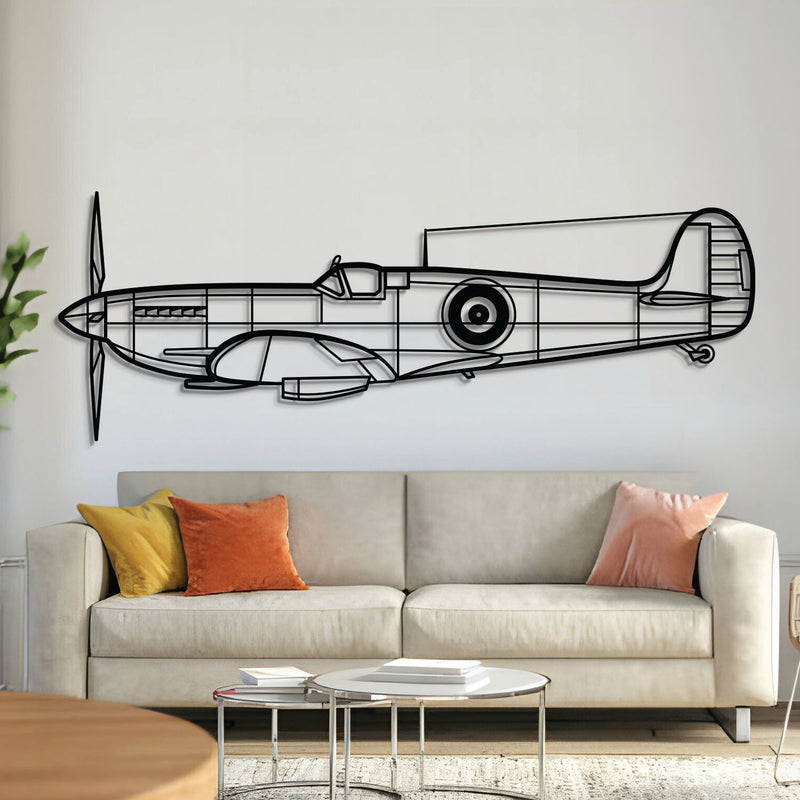 Spitfire MK IX ALT Metal Aircraft Wall Art - NCP0196