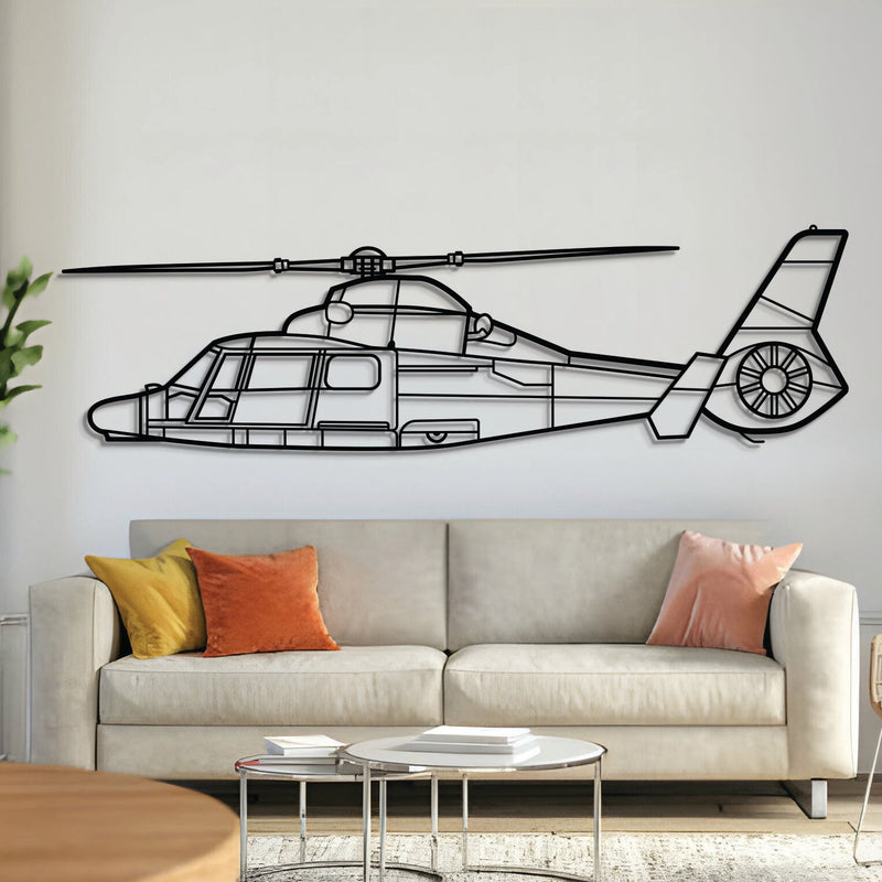 Dauphin AS365N3+ Metal Aircraft Wall Art - NCP0169