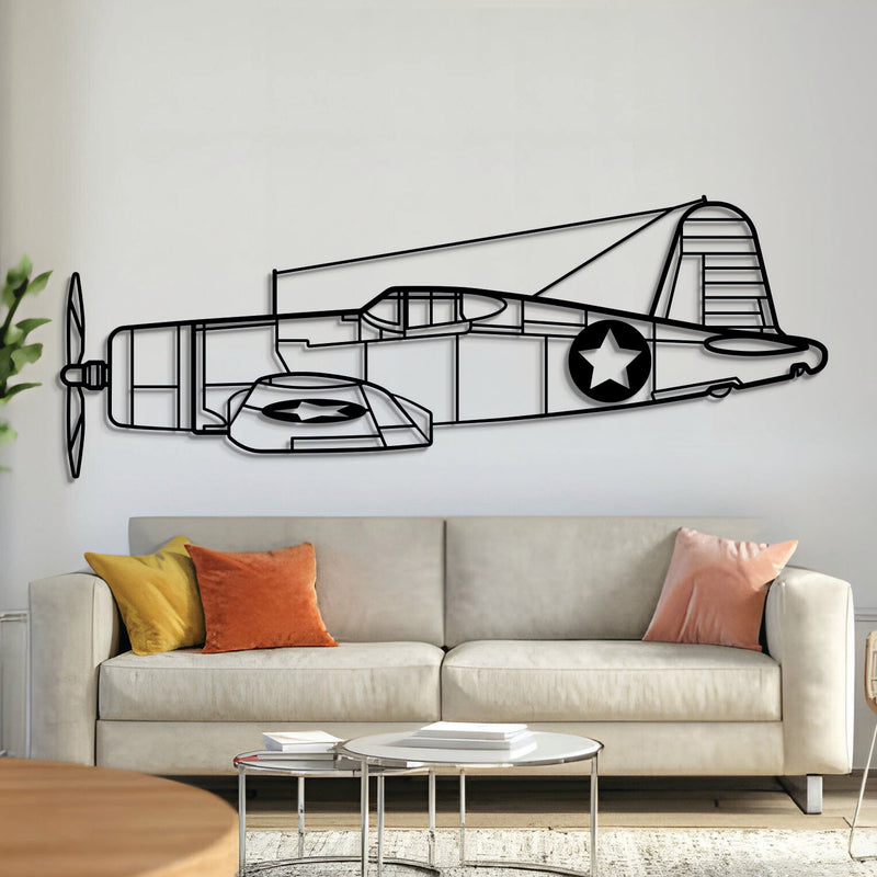 F4U Corsair Metal Aircraft Wall Art - NCP0072