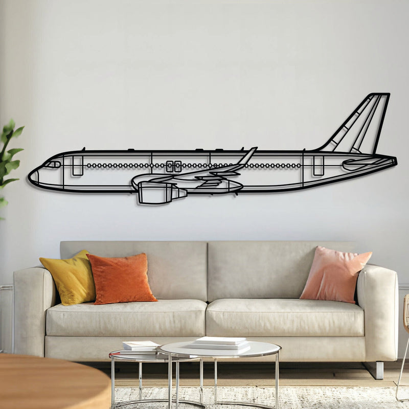 A320 Metal Aircraft Wall Art - NCP0017