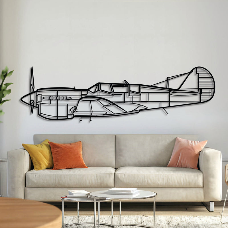 TP-40N Warhawk Metal Aircraft Wall Art - NCP0449