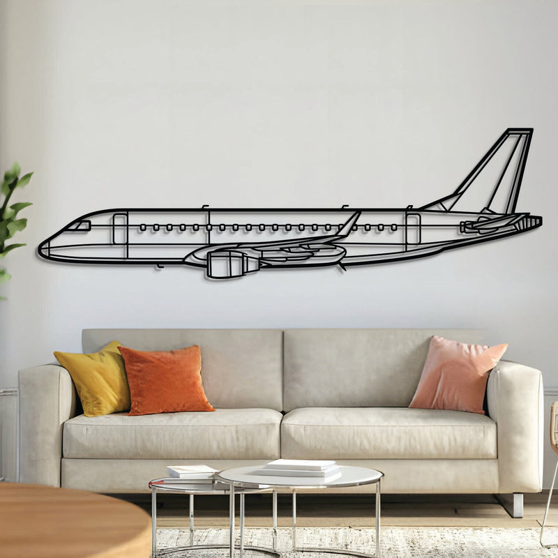 E175 Metal Aircraft Wall Art - NCP0061