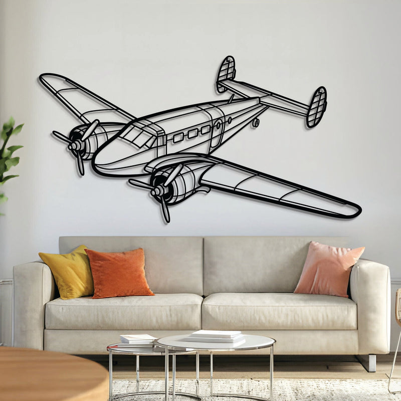 Model 18 Angle Metal Aircraft Wall Art - NCP0289