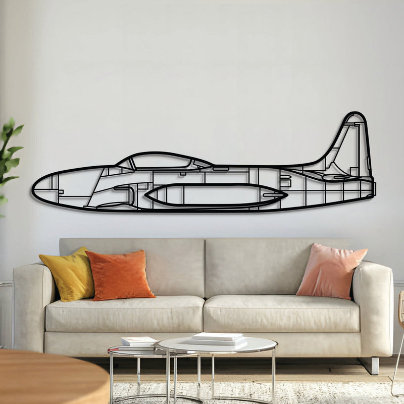 T33 Metal Aircraft Wall Art - NCP0247