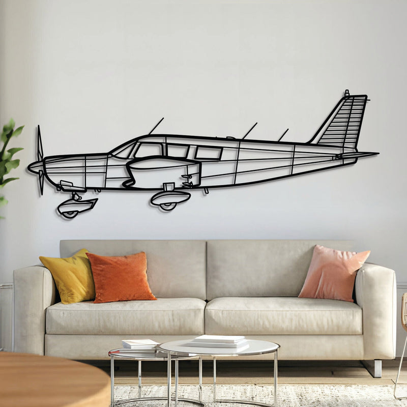 PA-32-260 Cherokee Six Metal Aircraft Wall Art - NCP0116