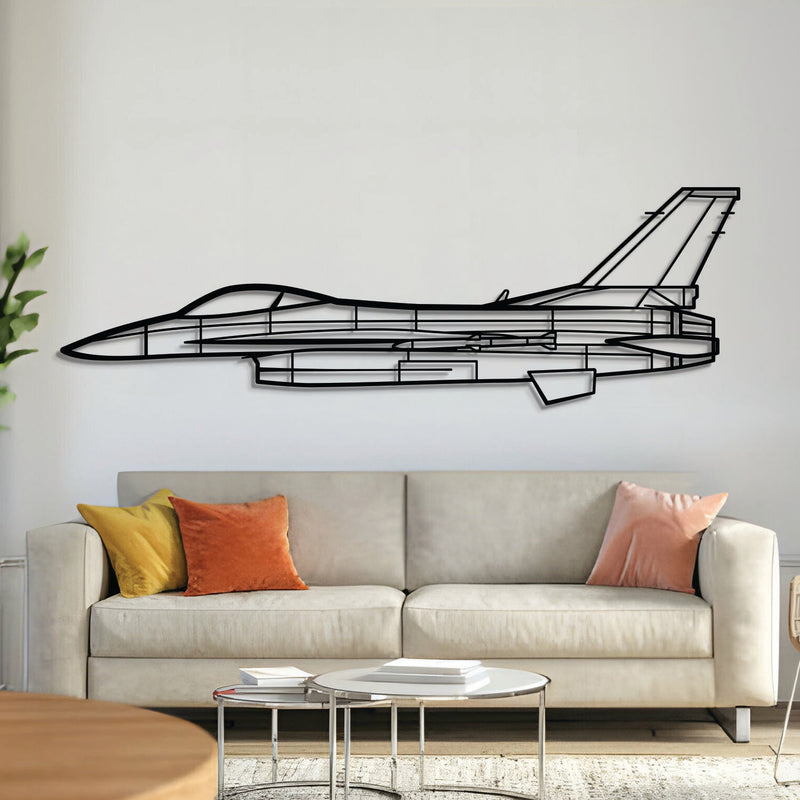 F-16C Block 50 Metal Aircraft Wall Art - NCP0177