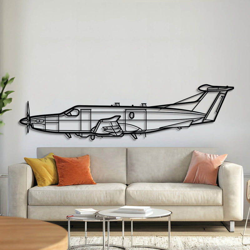 U-28A Draco Metal Aircraft Wall Art - NCP0248