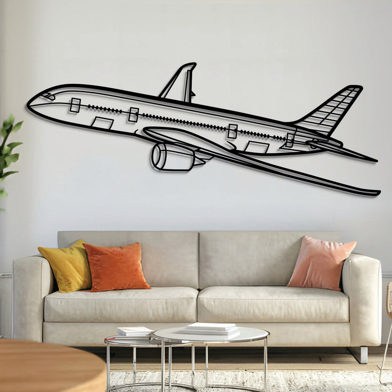 787 Angle Metal Aircraft Wall Art - NCP0013