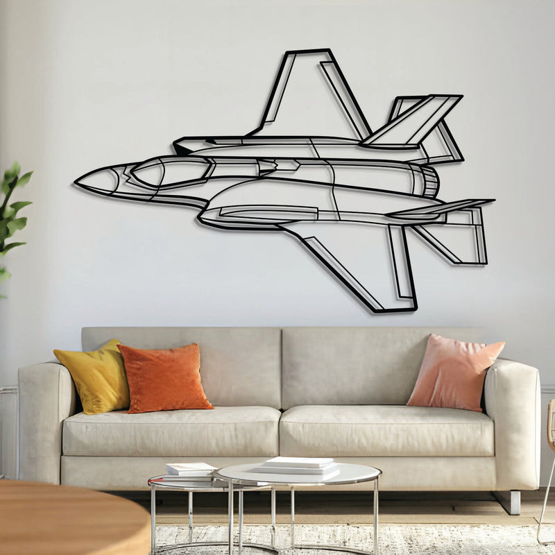 F-35A Lightning II Angle Metal Aircraft Wall Art - NCP0327