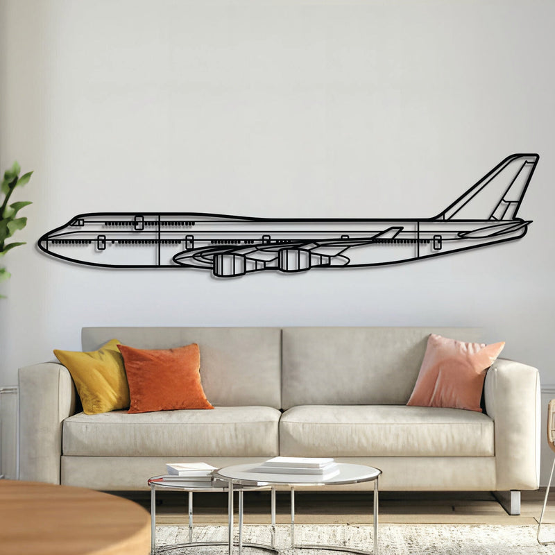 747-800 Metal Aircraft Wall Art - NCP0010