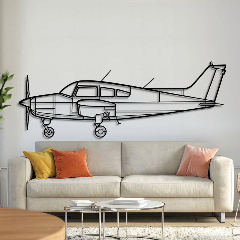 A23-24 Musketeer Metal Aircraft Wall Art - NCP0405