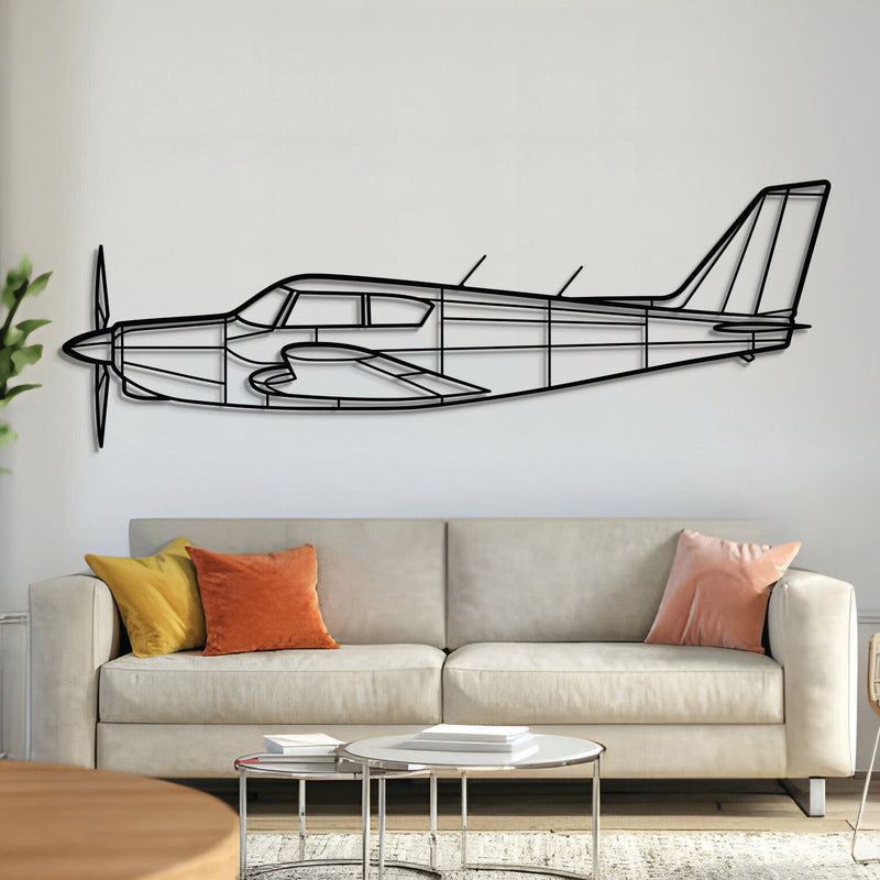 PA-24 Comanche Metal Aircraft Wall Art - NCP0112