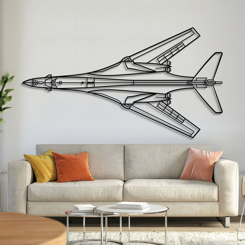 B-1B Lancer Top Metal Aircraft Wall Art - NCP0464
