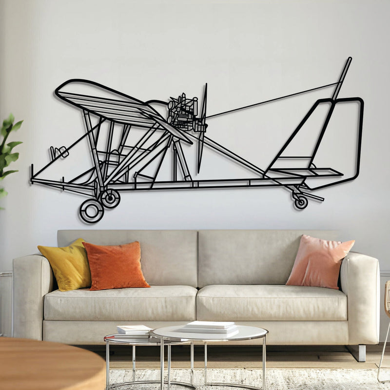 Dragonfly C Metal Aircraft Wall Art - NCP0419