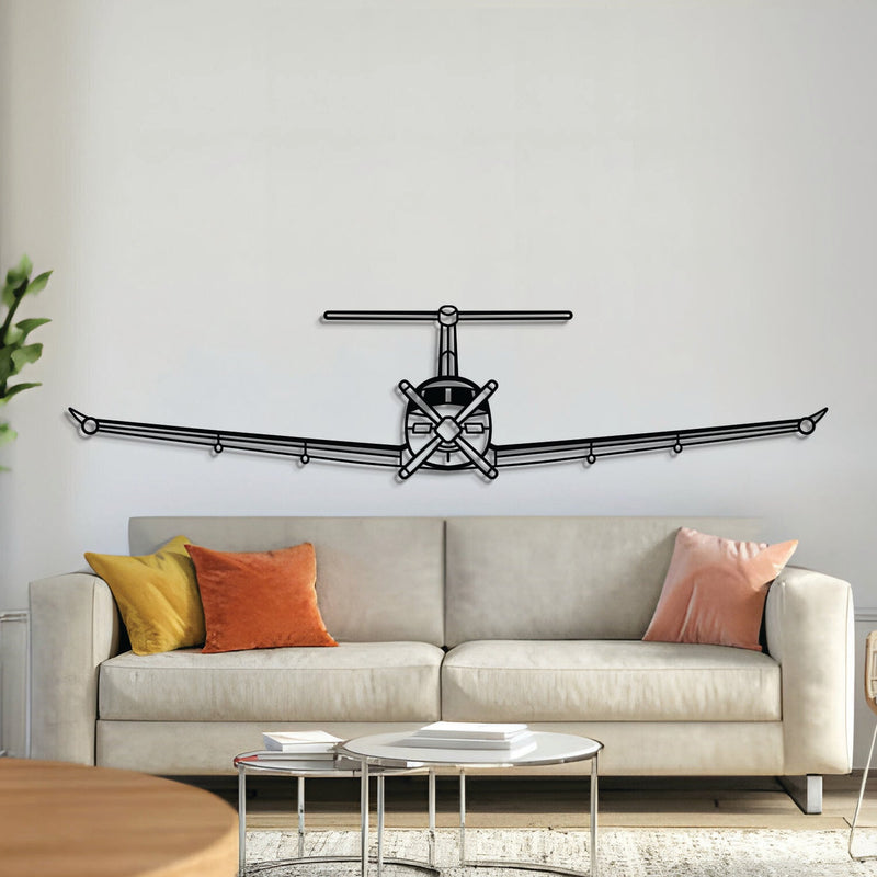 PC-12 NG Front Metal Aircraft Wall Art - NCP0438