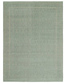 Custom Made Silver Traditional Silver Hand Knotted Wool Rug