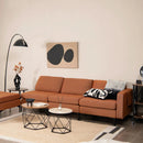 Modular L-shaped Sectional Sofa with Reversible Ottoman and 2 USB Ports by LJGDeals