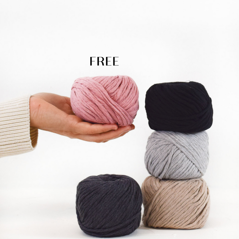 BUNDLE UP - GET 1 FREE // BUNDLE 5 BALLS of COTTON ZERO WASTE 3 MM