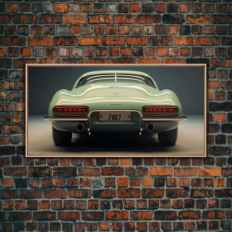 Automotive Art, Classic Car Wall Art, Car Print, Panoramic Art, Wall Art, Canvas Art, Landscape Art, Landscape Print, Car Lover Gift, Office