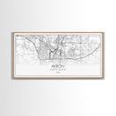 Akron Street Map, Ohio Map, Map Print, Modern Art, Wall Art, Canvas Print, Wall Hanging, Office Wall Décor, Couples Gift, City Map Canvas