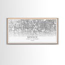 Bangkok Street Map, Thailand Map, Map Print, Modern Art, Wall Art, Canvas Print, Asian Art Print, Gift For Boss, Trendy Wall Art, Home Décor